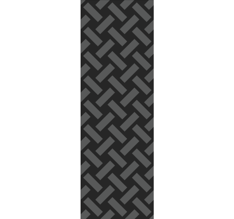 Geometric black square pattern Square Wallpaper - TenStickers