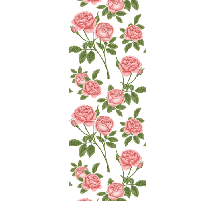 Flowerprint Roses flower wallpaper - TenStickers
