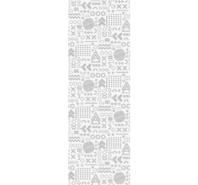 Geometrical sketches pattern Abstract Wallpaper - TenStickers