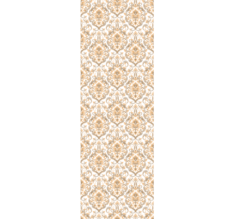 Elegant baroque touches living area wallpaper - TenStickers