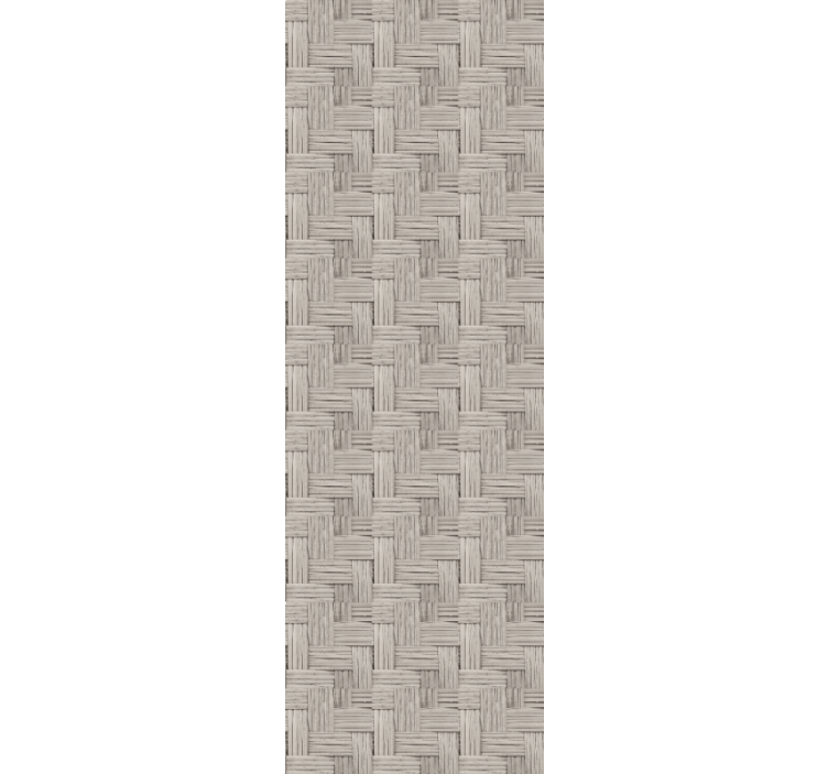 Gray handmade wicker effect Textured Wallpaper - TenStickers