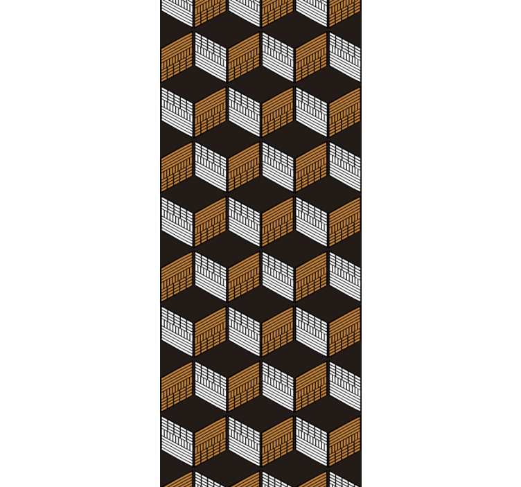 Geometric Royalty pattern Square Wallpaper - TenStickers