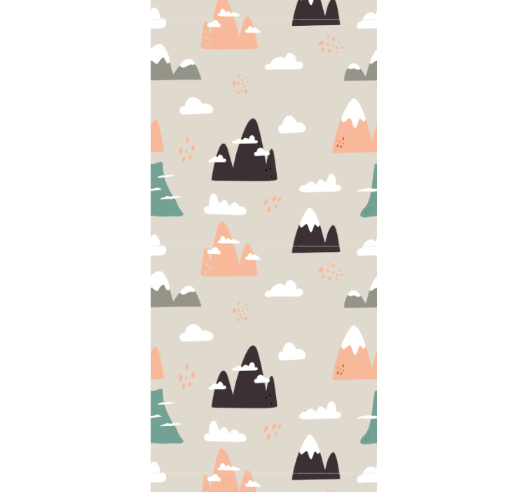 Mountains pattern Landscape wallpaper - TenStickers
