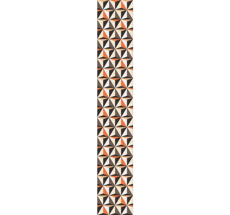 Geometric triangles arrangement living area wallpaper - TenStickers