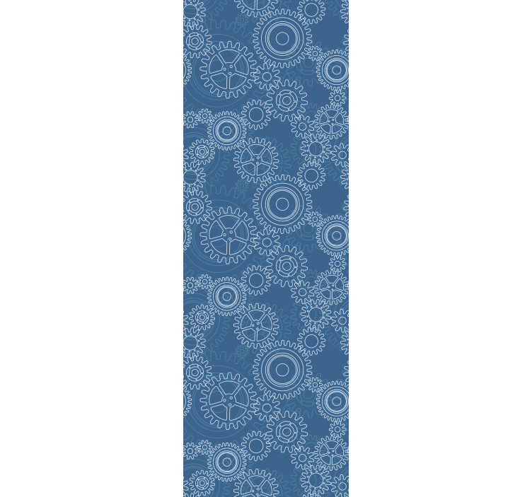 Geometric Gear Patterns 3 d wall paper - TenStickers