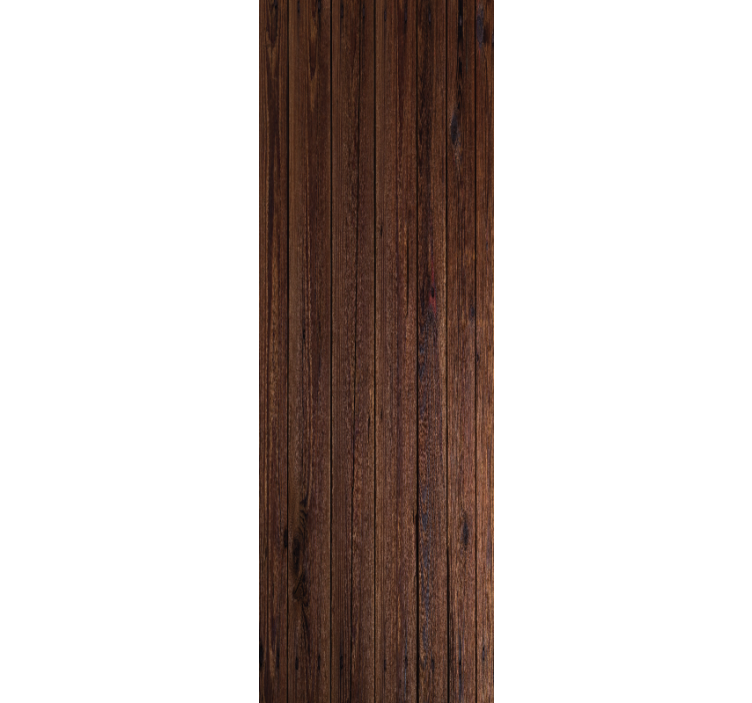 Dark brown wooden planks Wood Effect  Wallpaper - TenStickers