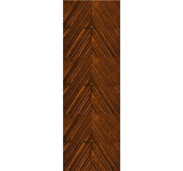 Cosmopolitan-style  wood zigzag effect Wallpaper - TenStickers