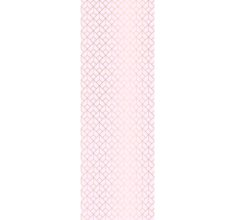 Pink with golden line regular pattern wallpaper - TenStickers