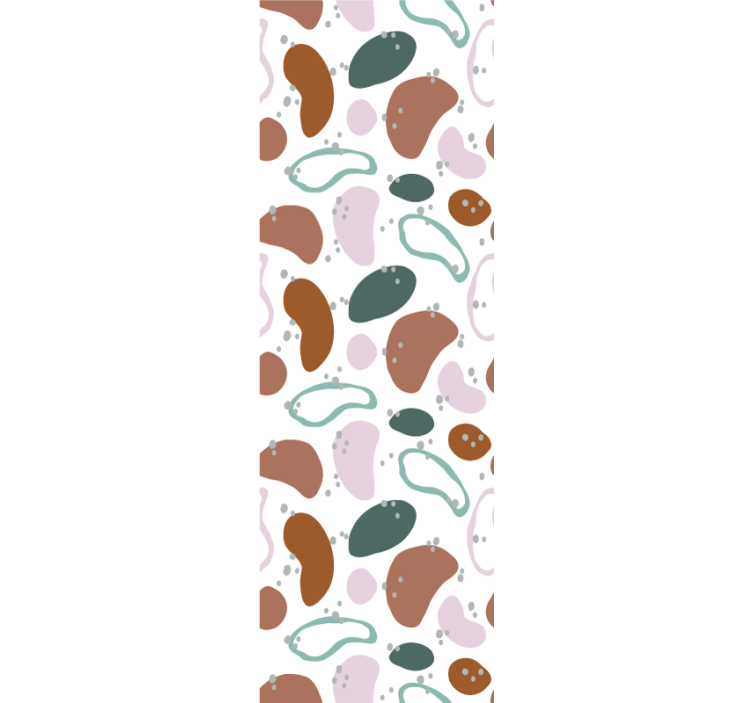Irregular abstract shape pattern wallpaper - TenStickers