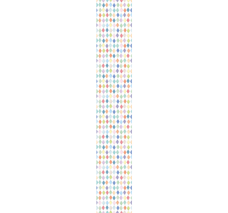 Colourful harlequin diamonds Art Wallpaper - TenStickers