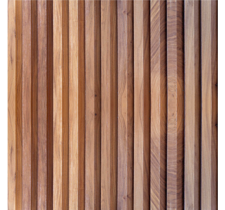 vertical wood planks Living room wallpaper - TenStickers