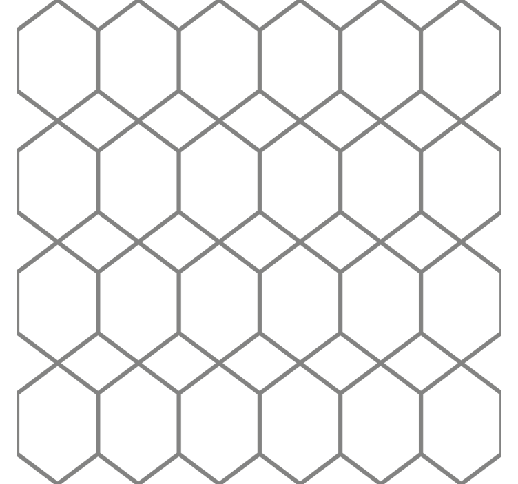 Interlaced pattern geometric wallpaper - TenStickers