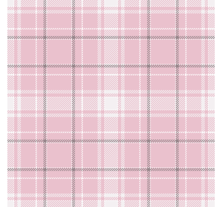Pink and grey Scottish pattern wallpaper squares - TenStickers