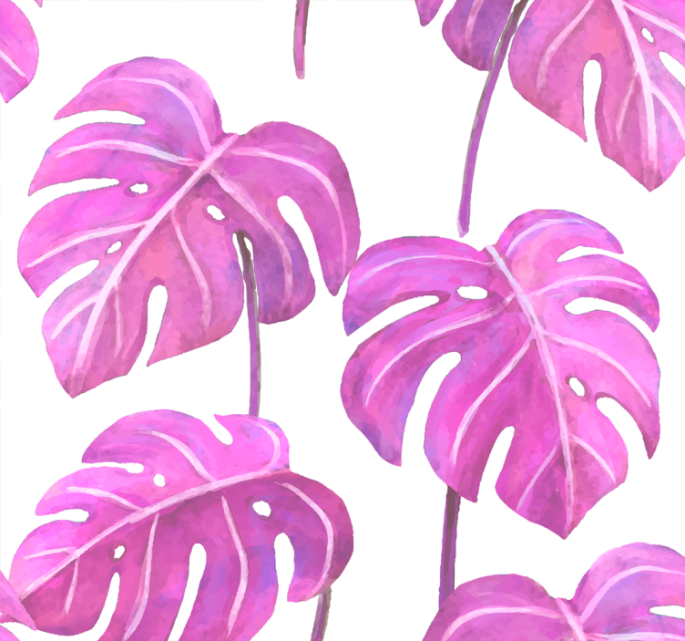 Monstera Deliciosa leaves wallpaper - TenStickers