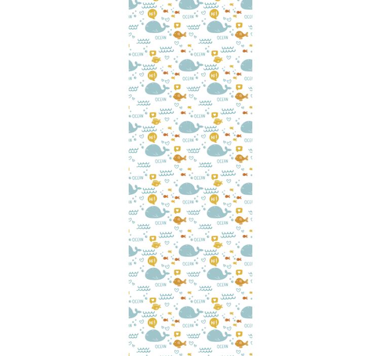 Colorfull and happy ocean Animal Wallpaper - TenStickers