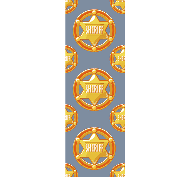 Cowboy star with name Bedroom Wallpaper - TenStickers