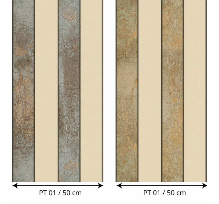 Styling of Concrete Striped Wallpaper - TenStickers