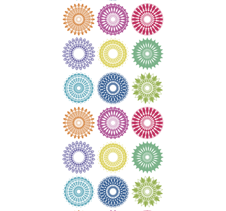 Coloured circles Wedding Wallpaper - TenStickers
