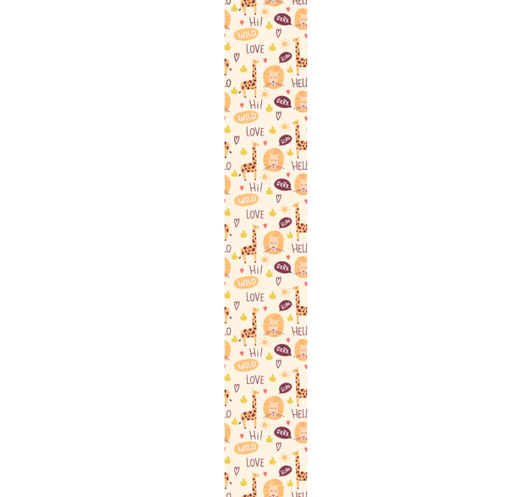 Children's wallpaper giraffe with words - TenStickers