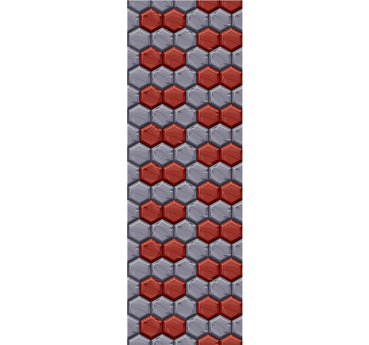 Hexagonal Harmony wallpaper geometric - TenStickers