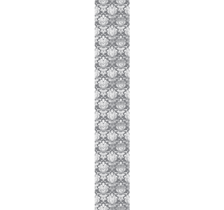 glamour grey flowers Abstract Wallpaper - TenStickers