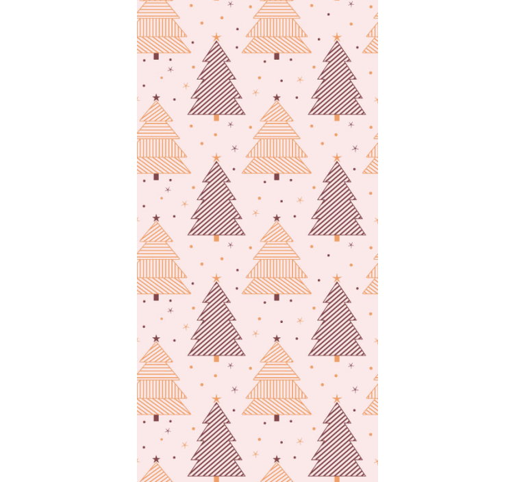 Geometric Pine Trees nature wallpaper - TenStickers