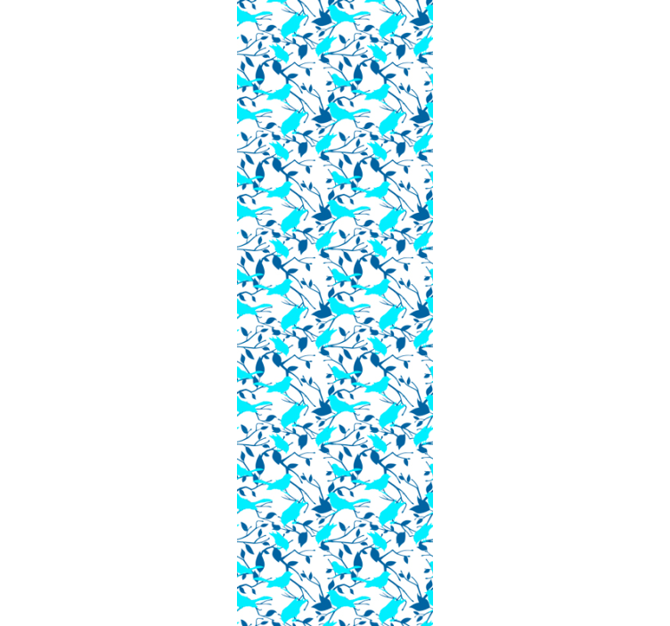 Bird Silhouette Pattern leaves wallpaper - TenStickers