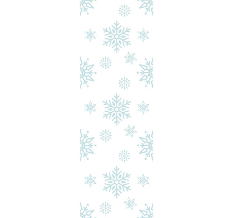 Large snowflakes Christmas wallpaper - TenStickers
