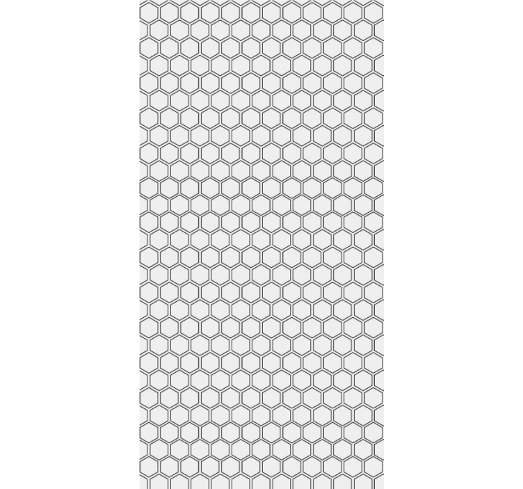 Basic hexagon tile wallpaper - TenStickers