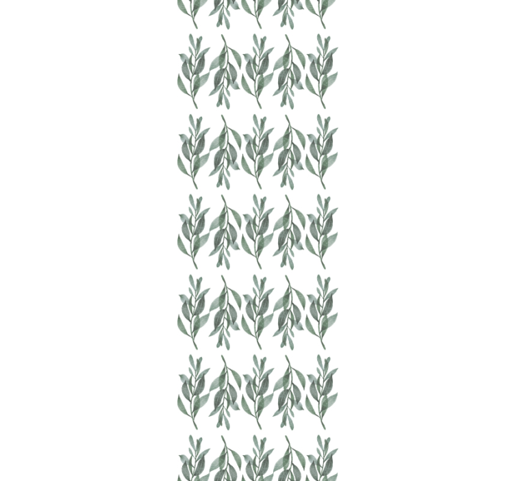 Botanical Foliage leaves wallpaper - TenStickers