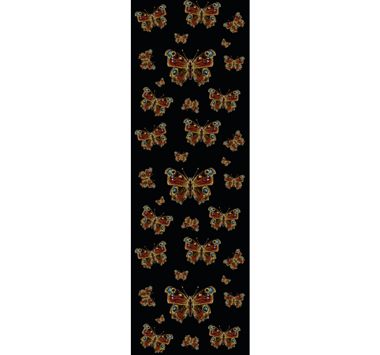Painted butterfly animal wallpaper - TenStickers
