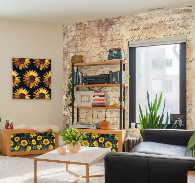 Romeo and Juliet love verse lettering wallpaper - TenStickers