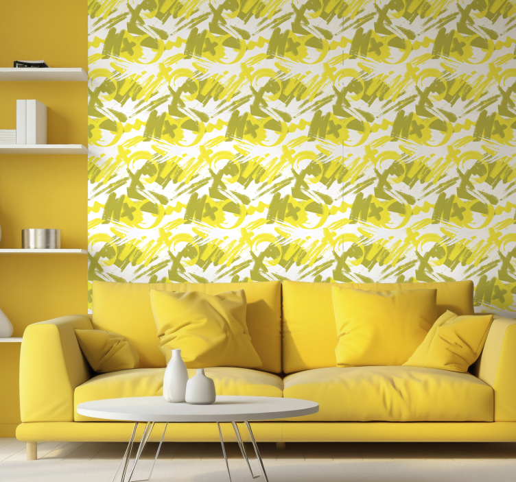 Abstract Foliage abstract wallpaper - TenStickers