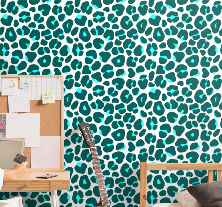 Animal Inspired Design leopard print wallpaper - TenStickers