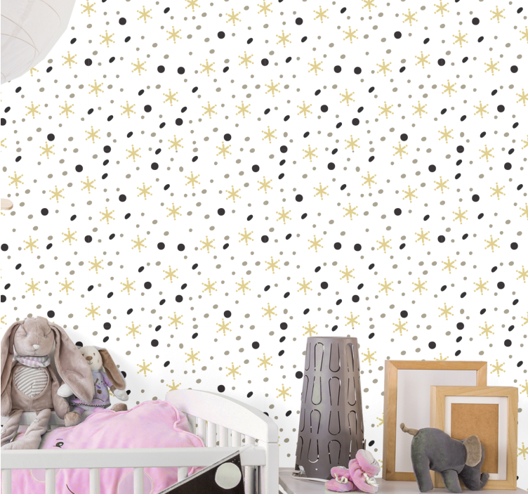 Celestial Sparkles star wallpaper - TenStickers