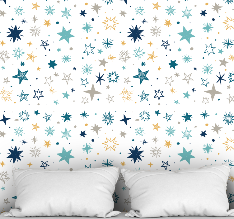 Celestial Star Patterns star wallpaper - TenStickers