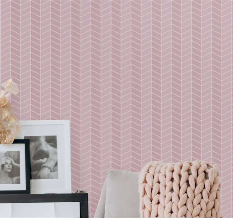 Chevron simple motif wallpaper geometric - TenStickers