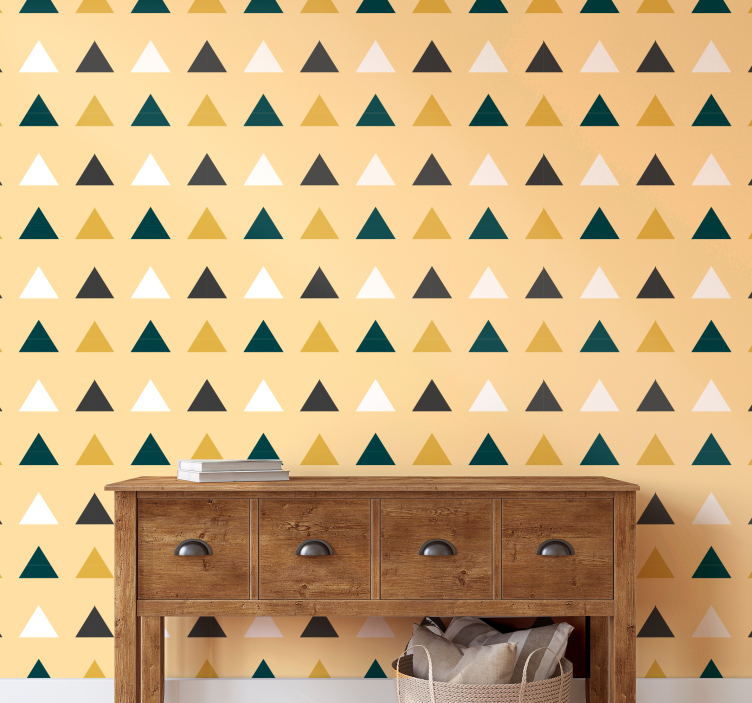 Colored triangles geometric Triangle wallpaper - TenStickers