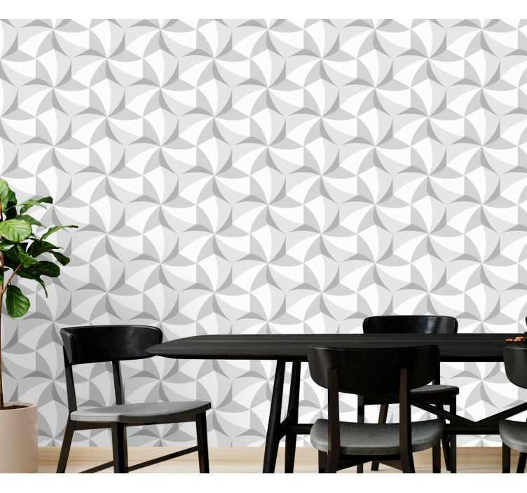 Contemporary cement tiles kitchen wallpaper - TenStickers
