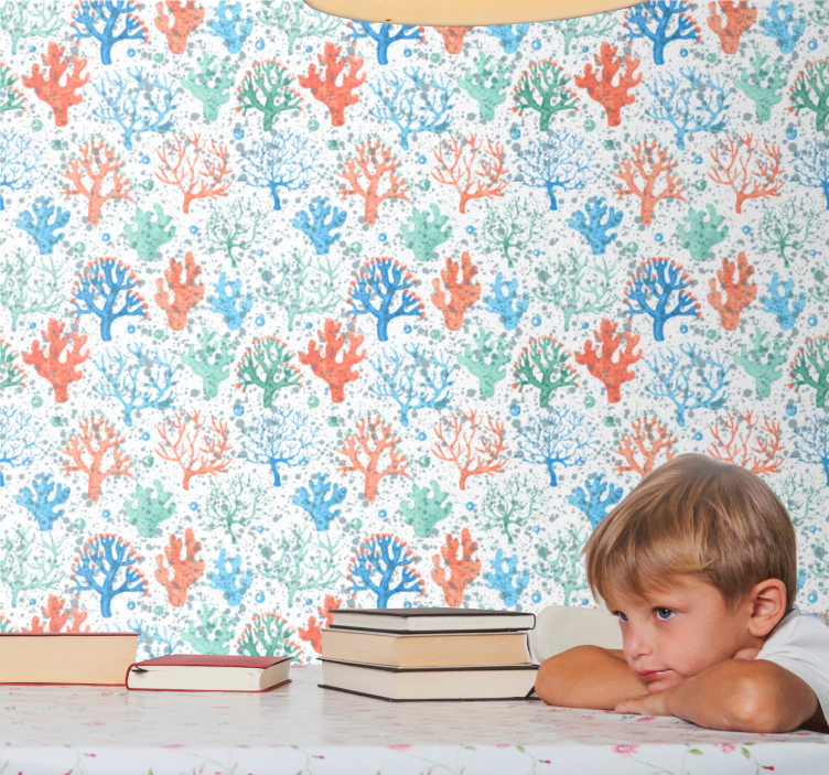 Coral Reef Imprint nature wallpaper - TenStickers