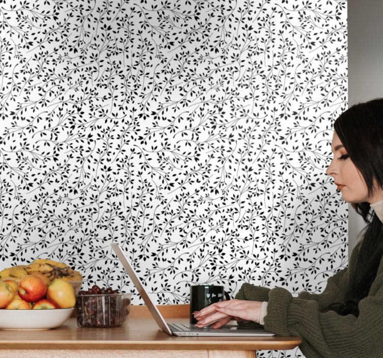 Floral Intricacy flowers wallpaper - TenStickers