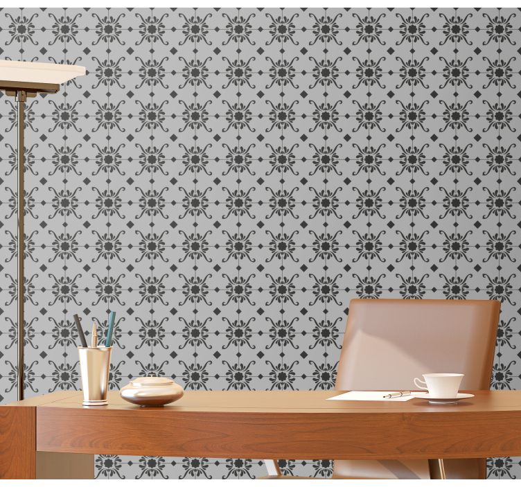 Floral Ornate Pattern ornamental wallpaper - TenStickers
