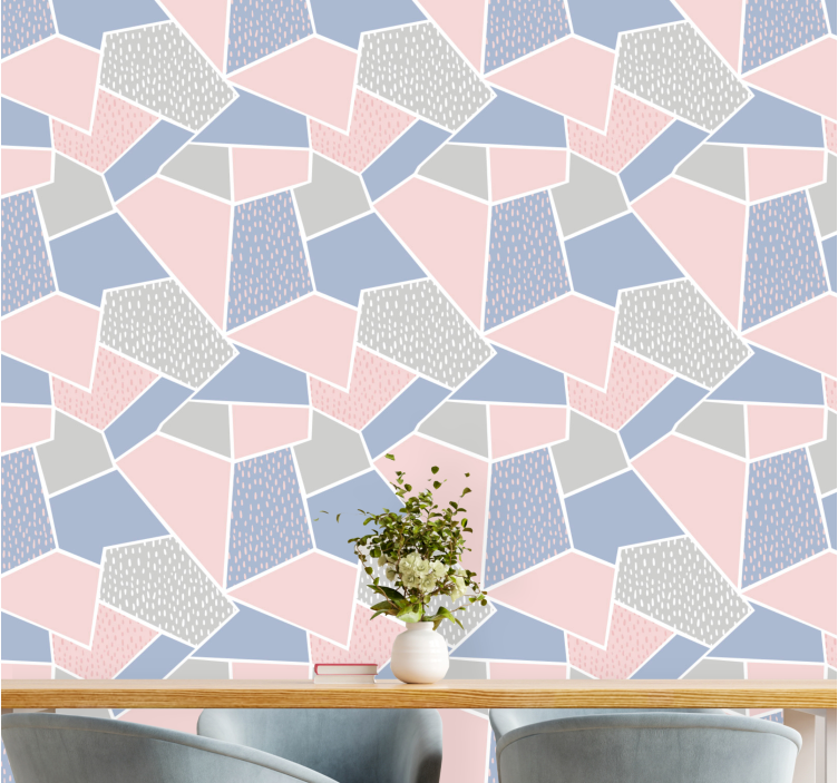 Geometric Collage wallpaper geometric - TenStickers