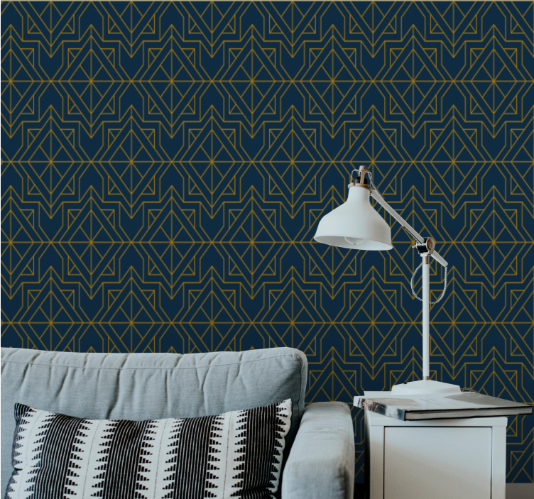 Geometric Star Patterns wallpaper geometric - TenStickers