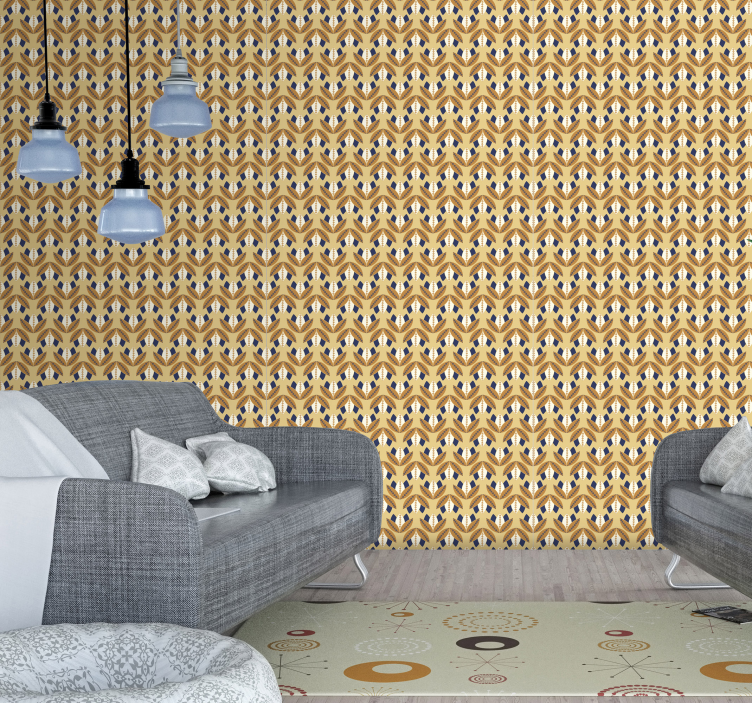 Geometric style wallpaper abstract - TenStickers