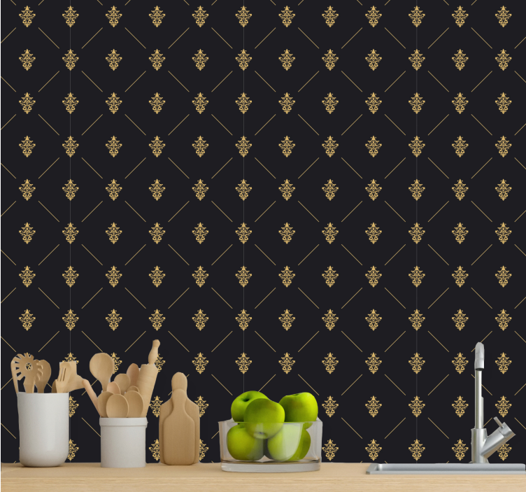 Graceful baroque touches classic wallpaper - TenStickers