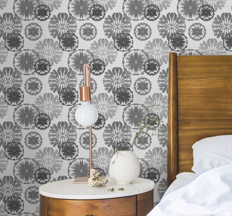 Grey painted illusion modern wallpaper - TenStickers