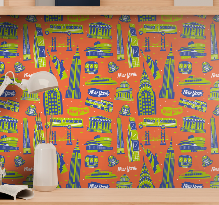 King Kong NY New York wallpaper - TenStickers