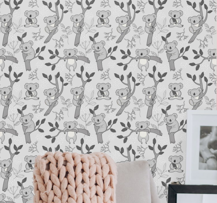 Koala Patterns animals wallpaper - TenStickers