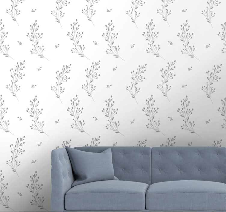 Light meadow flowers bedroom wallpaper - TenStickers